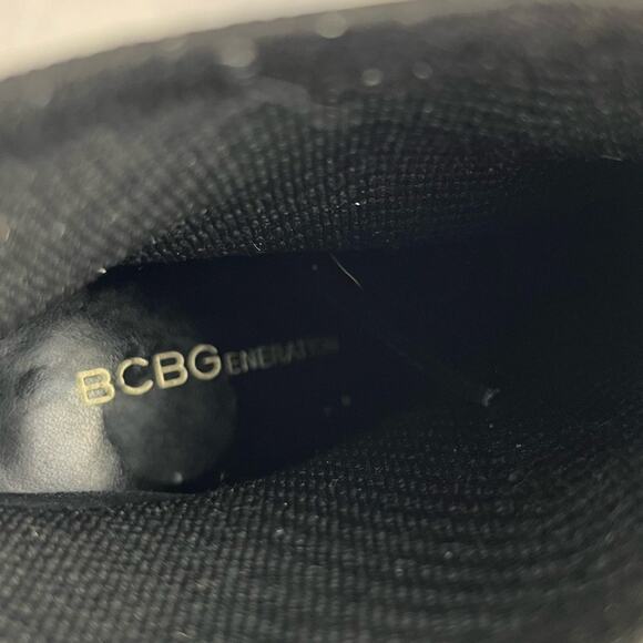 BCBGENERATION Hilston Black Knit Sock Ankle Pointy Toe Bootie Women's Size 8 - Picture 11 of 13